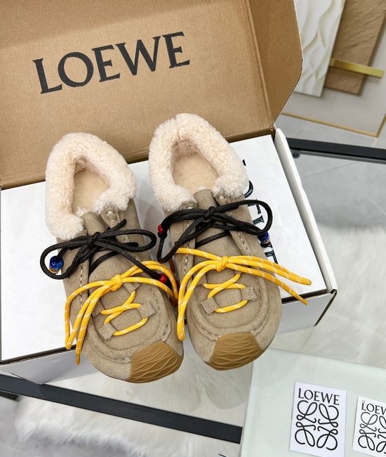 Loewe Retro Mixed Color Soft Sole Non Slip Casual Sneakers