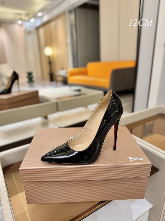Christian Louboutine Patent Leather Formal Classic Stiletto High Heel Pumps