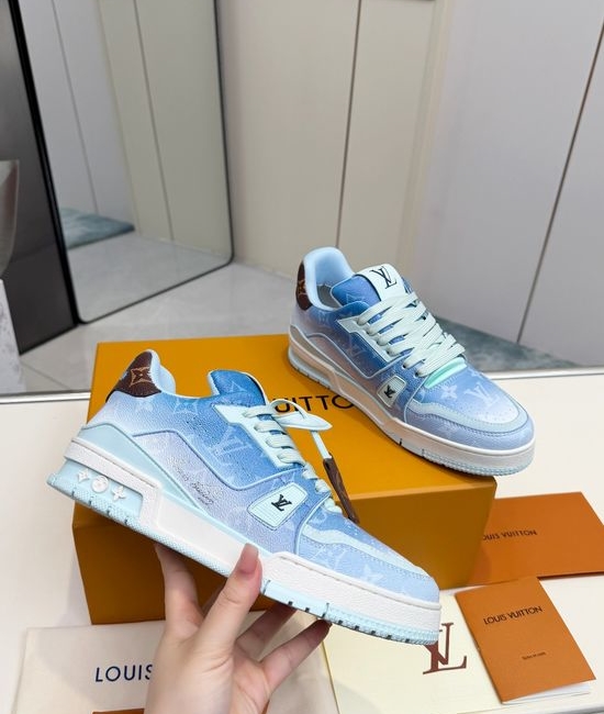 Louis Vuitton LV Vintage Leather Premium Comfortable Skate Sneakers