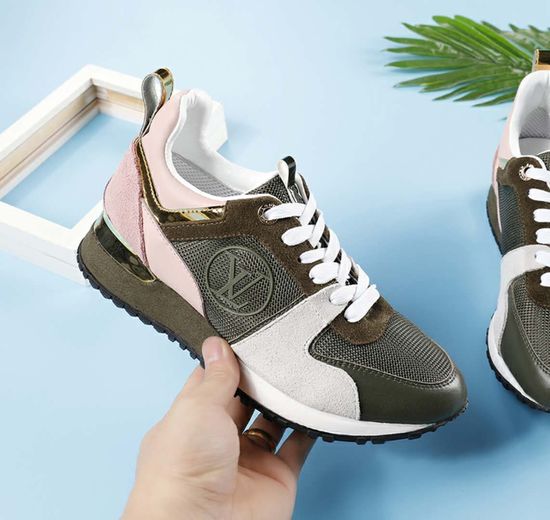 Louis Vuitton Genuine Leather Breathable Mesh Casual Comfort Sneakers