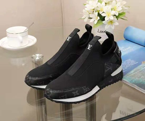 Louis Vuitton Stretchy Fabric Stitched Leather Comfortable Casual Sneakers