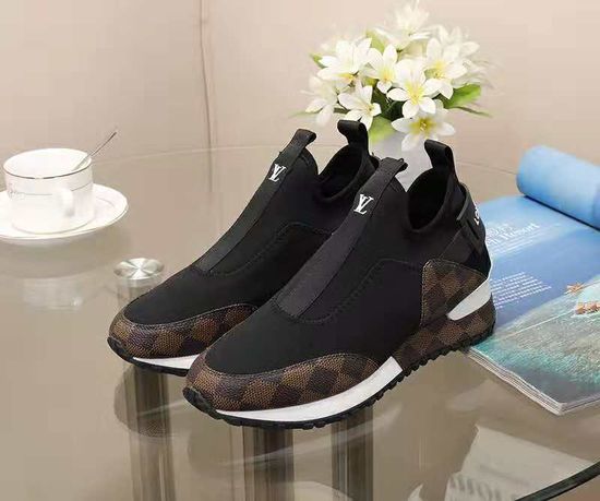 Louis Vuitton Stretchy Fabric Stitched Leather Comfortable Casual Sneakers