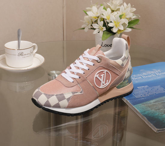 Louis Vuitton Genuine Cowhide Breathable Mesh Comfort Casual Sneakers