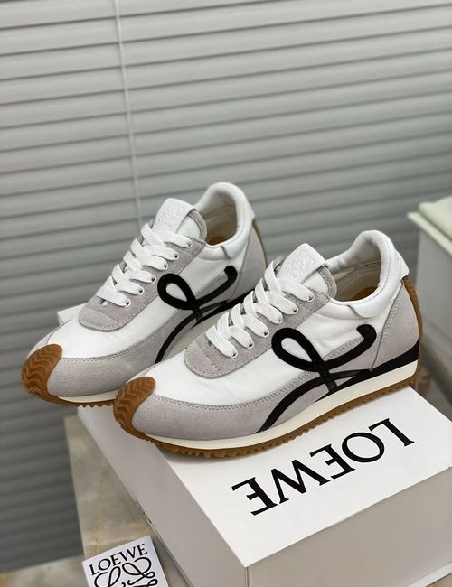 Loewe Black Floral Elevated Trainer Shoes