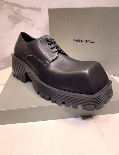 Balenciaga Trooper Square Toe Derby Shoes