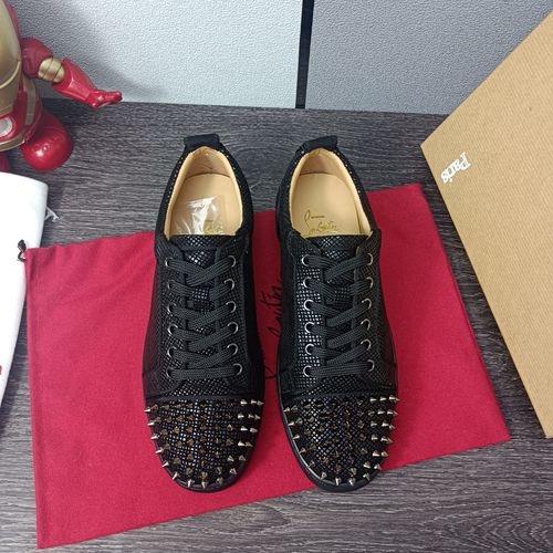 Christian Louboutin Low-top Spike Red Sole Shoes