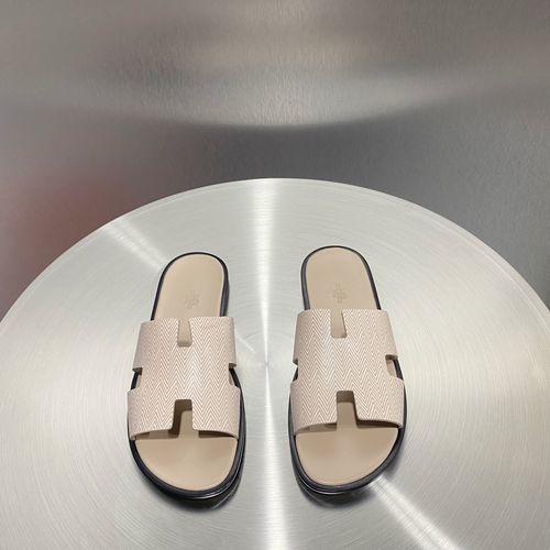 Hermes Classic H Slippers With Leather Outsole