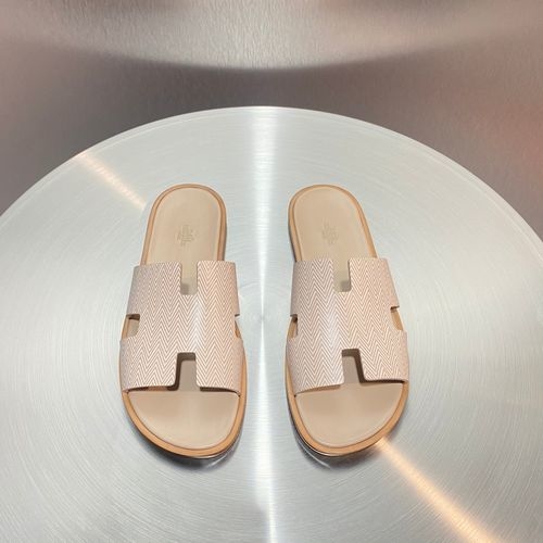 Hermes Classic H Slippers With Leather Outsole