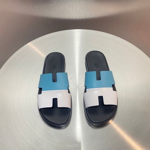 Hermes Classic H Slippers With Leather Outsole