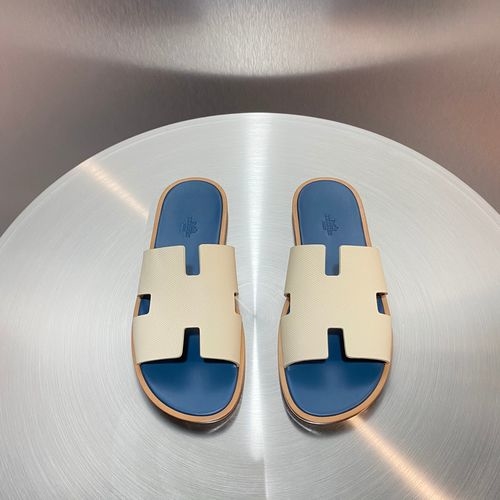 Hermes Classic H Slippers With Leather Outsole