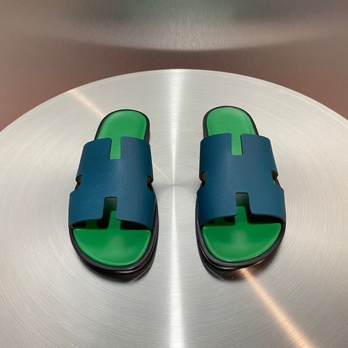 Hermes Classic H Slippers With Leather Outsole