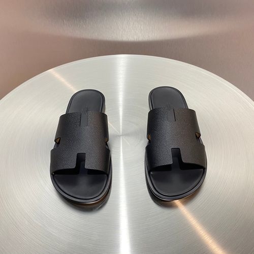 Hermes Classic H Slippers With Leather Outsole