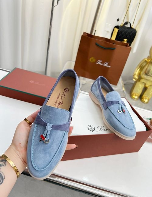 Loro Piana LP Premium Cashmere Hand-stitched Casual Shoes
