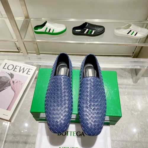 Bottega Veneta BV Woven Loafers Leather Sole Two Wear