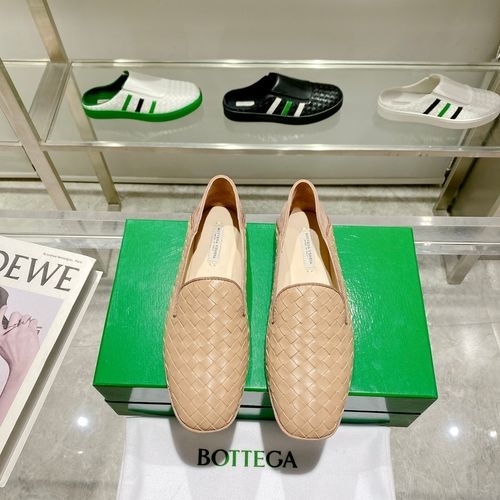 Bottega Veneta BV Woven Loafers Leather Sole Two Wear
