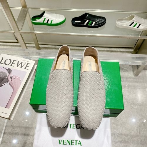 Bottega Veneta BV Woven Loafers Leather Sole Two Wear