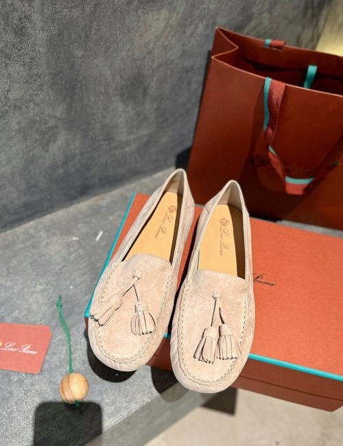 Loro Piana LP Cashmere Loafer Leather Lining Shoes