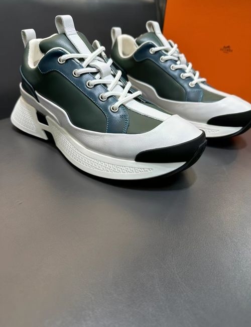Hermes H Design Cowhide Casual Sneakers