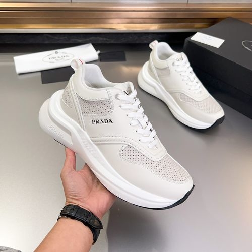 Prada Nappa Leather Casual Sneakers