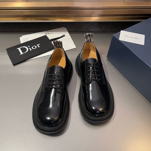 Christian Dior CD Combat Derby Shoes Oblique Print Zip Details