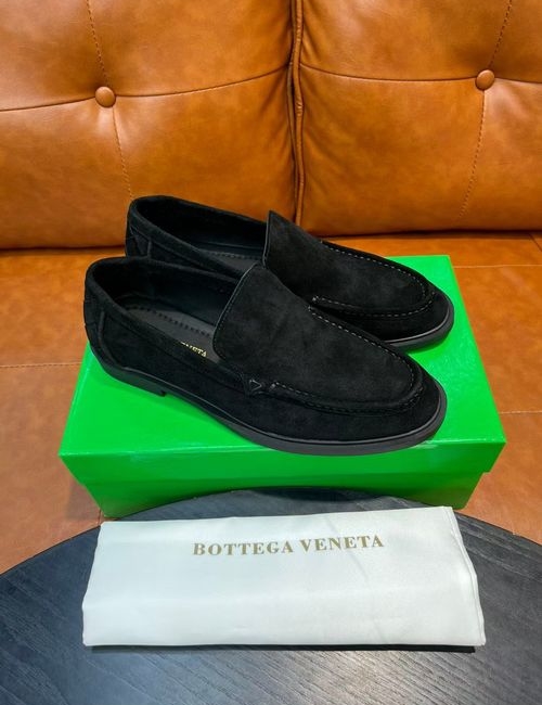 Bottega Veneta BV Suede Slip On Driving Shoes Woven Details