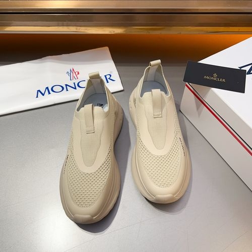 Moncler Casual Sneakers Mesh Breathable Sole