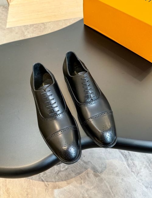 Louis Vuitton LV Oxford Cowhide Formal Leather Shoes