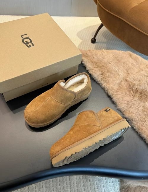 UGG Cowhide Wool Lined Slip On Shoes