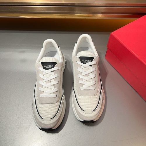 Valentino Nappa Calfskin Two-tone Sole Sneakers