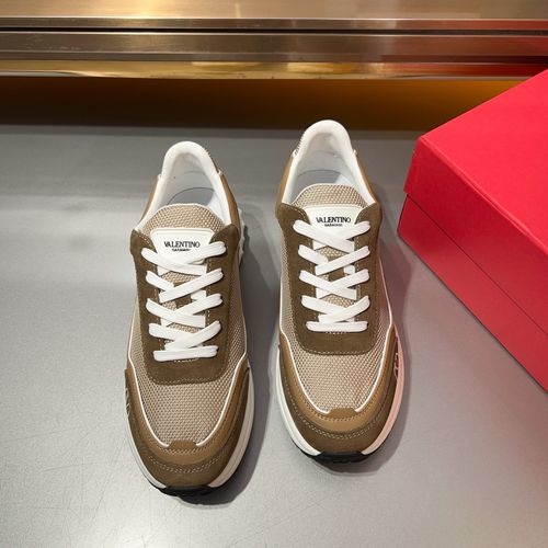 Valentino Nappa Calfskin Two-tone Sole Sneakers