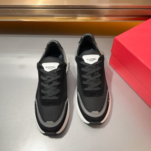 Valentino Nappa Calfskin Two-tone Sole Sneakers