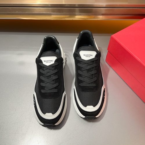 Valentino Nappa Calfskin Two-tone Sole Sneakers