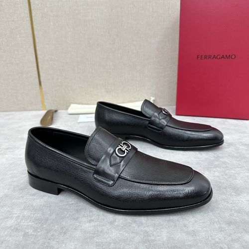 Ferragamo Moccasin Loafers With Gancini Buckle