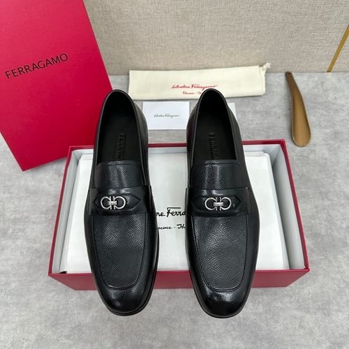 Ferragamo Moccasin Loafers With Gancini Buckle