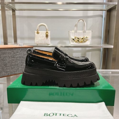 Bottega Veneta BV Woven Slip-On Thick Sole Casual Shoes