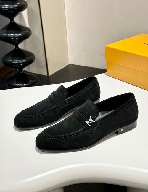 Louis Vuitton LV Premium Leather Casual Dress Shoes