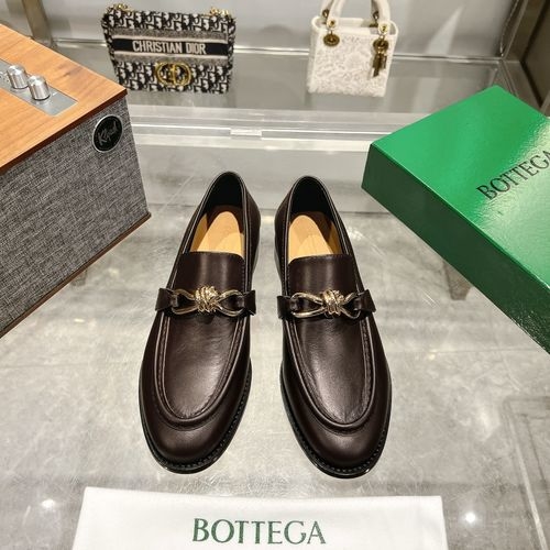 Bottega Veneta BV Woven Lace-up Flat Sole Shoes