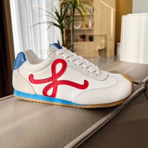 Loewe Color-block Cowhide Suede Casual Shoes
