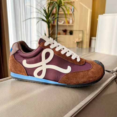 Loewe Color-block Cowhide Suede Casual Shoes