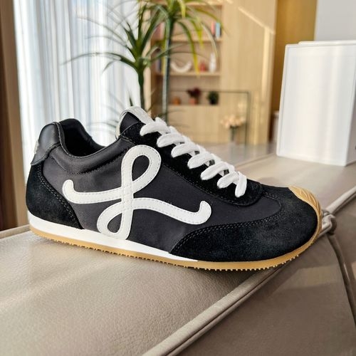Loewe Color-block Cowhide Suede Casual Shoes