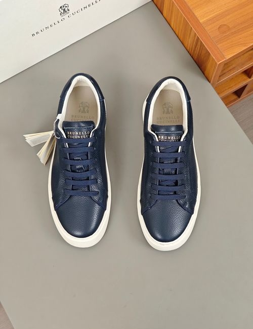 Brunello Cucinelli BC Polished Full Grain Leather Shoes With IP Sole