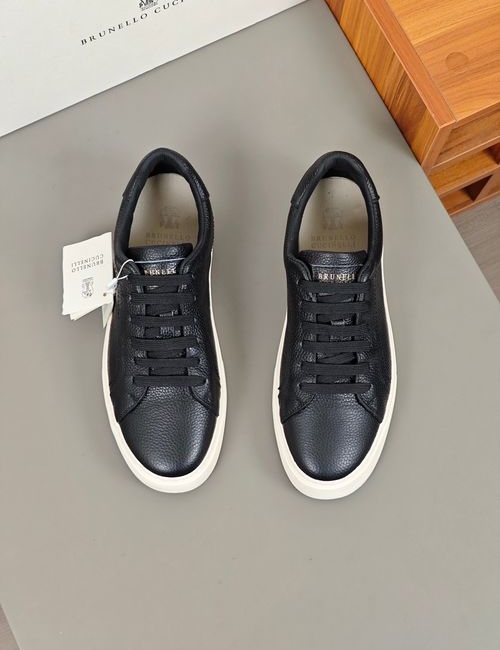 Brunello Cucinelli BC Polished Full Grain Leather Shoes With IP Sole