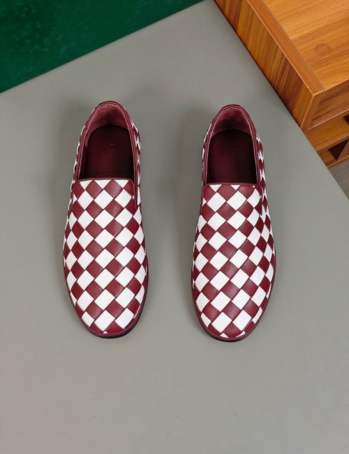 Bottega Veneta BV Woven Leather Loafers With Leather Sole