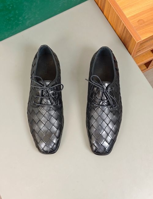 Bottega Veneta BV Woven Leather Loafers With Leather Sole