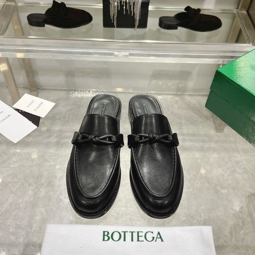 Bottega Veneta BV Woven Lace Up Flat Shoes Leather Outsole