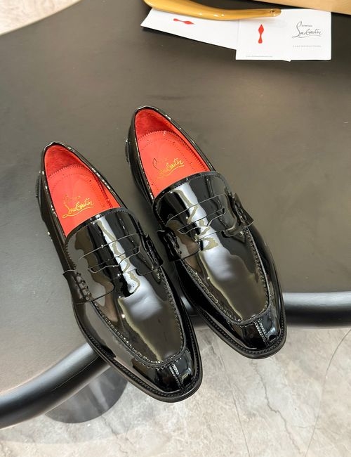 Christian Louboutin High-End Loafer Shoes With Red Soles