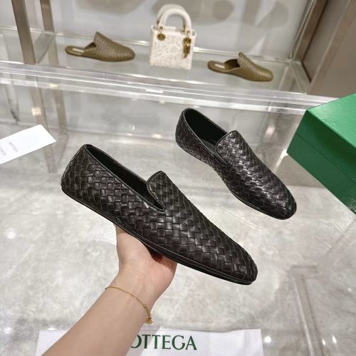 Bottega Veneta BV Woven Loafers Square Toe Mules