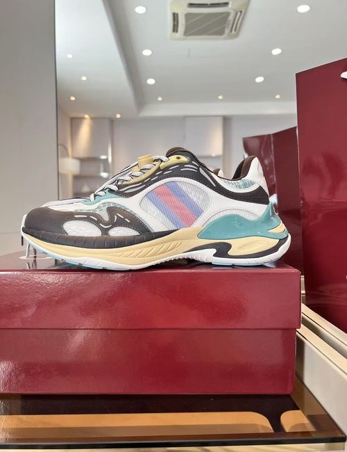 Gucci Striped Webbing Sneakers