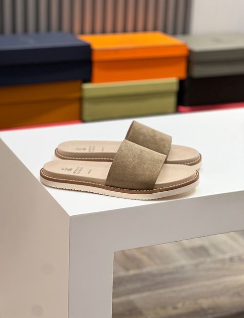Brunello Cucinelli BC Suede Cowhide TPU Foam Slides