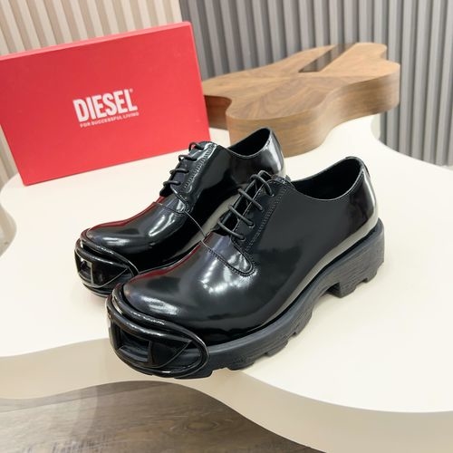 Diesel Formal Leather Shoes With Horsebit Pants